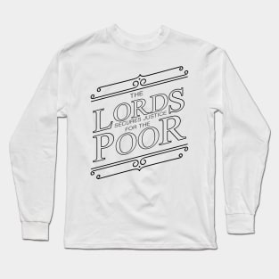 'The Lord Secures Justice' Food and Water Relief Shirt Long Sleeve T-Shirt